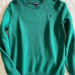 Boys Chaps Green Sweater Size XL 18